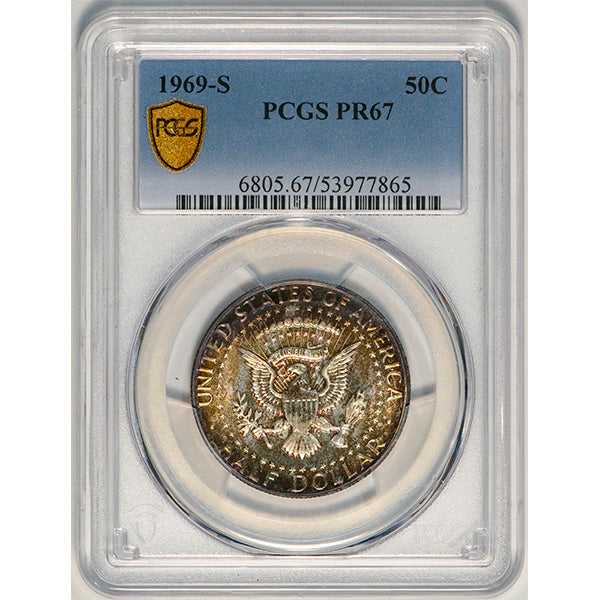 (6805) 1969-S 50C PCGS PR67