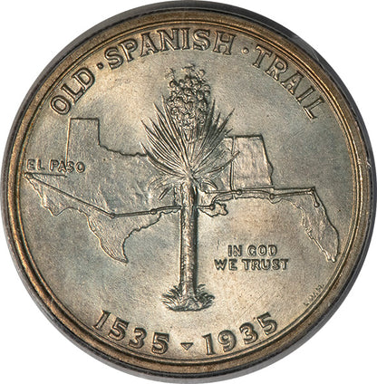 (9376) 1935 50C Spanish Trail PCGS MS65 CAC