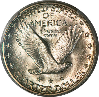 (5723) 1918-D 25C PCGS MS64+FH CAC