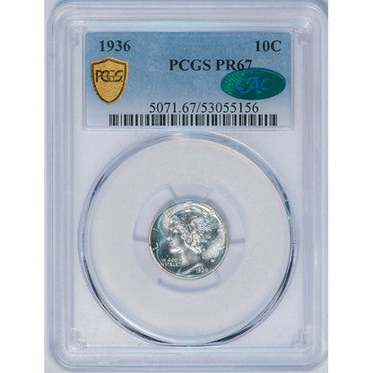 (5071) 1936 10c PCGS PR67 CAC