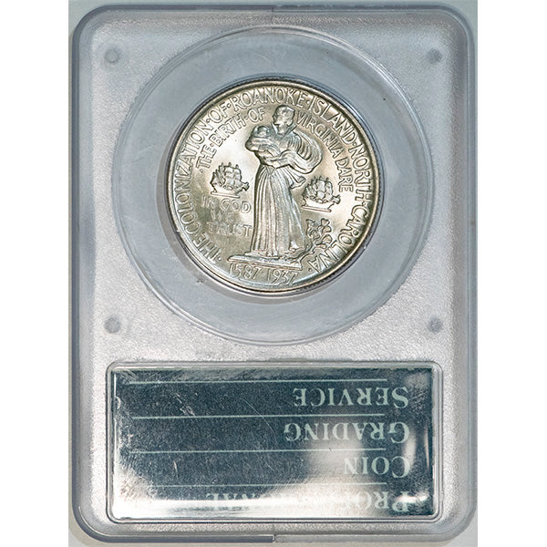 1937 50C Roanoke PCGS MS65Gold CAC