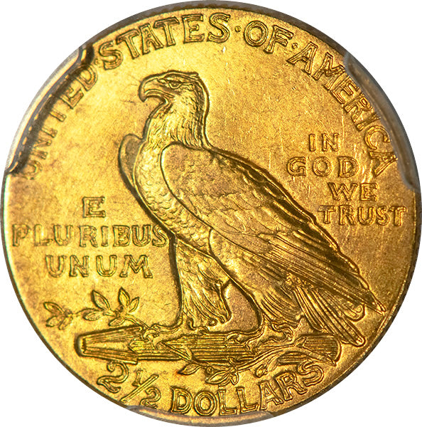 1908 $2.50 PCGS MS64 CAC