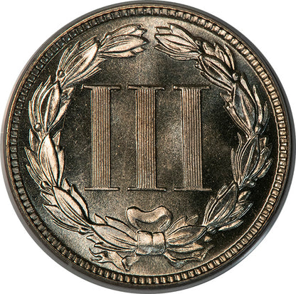 1882 3CN PCGS PR66 Gold CAC