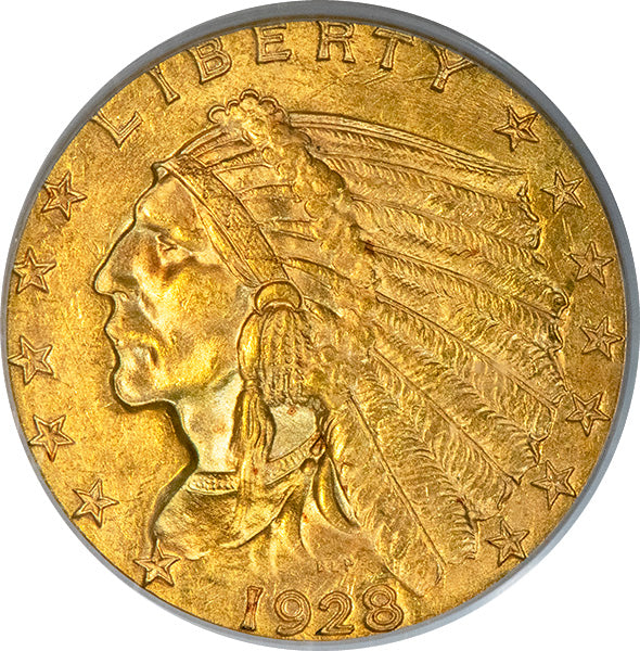 1928 $2.50 PCGS MS64 CAC