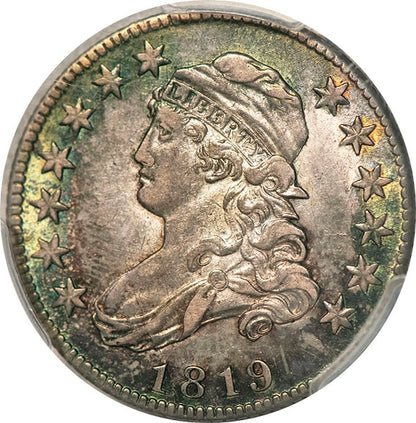 1819 25C Small 9 B-3 PCGS AU50