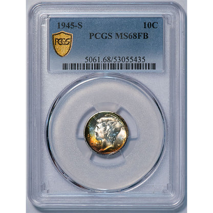 (5061) 1945-S 10C PCGS MS68FB