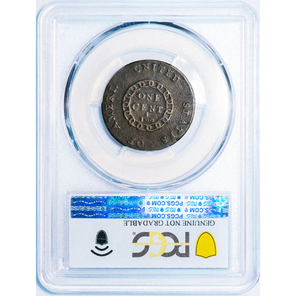 (1340) 1793 1c PCGS Gen Environmental Damage VG Detail, S-1