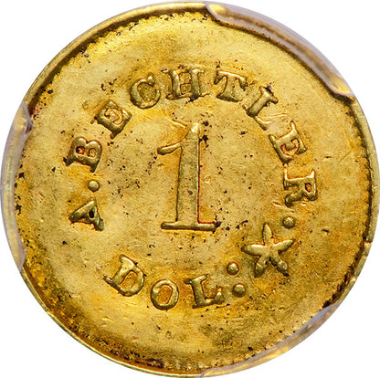 (8050) (1842-50) G$1 PCGS AU50 CAC