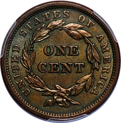 (1700) 1841 1C PCGS MS63BN CAC