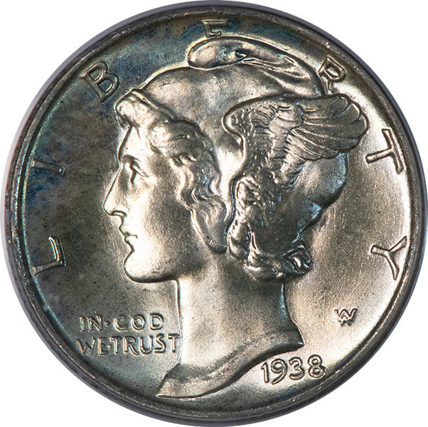 (5015) 1938-S 10C PCGS MS66FB CAC