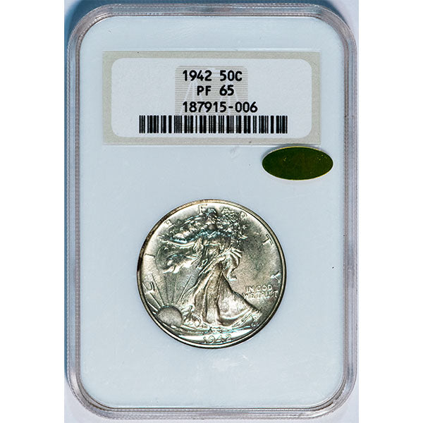 (6642) 1942 50C NGC PR65 Gold CAC