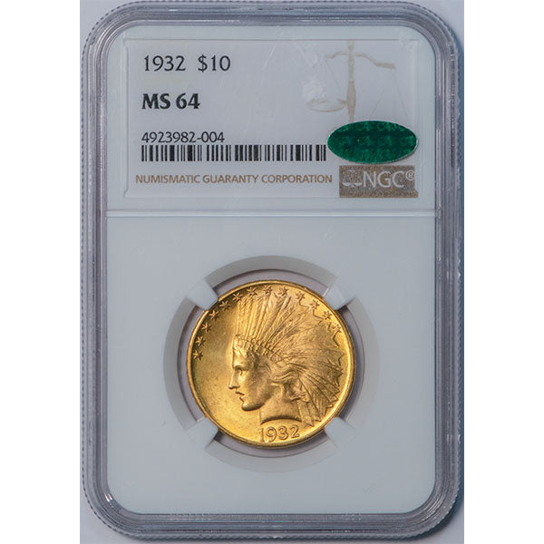 (8884) 1932 $10 NGC MS64 CAC